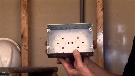 how to make 2 electrical box|double gang electrical box installation.